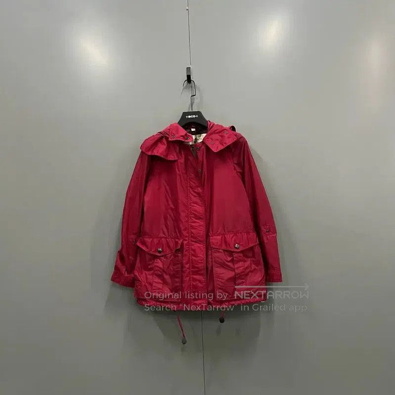 Burberry Burberry Red Cotton Short Trench Coat. Size XXS / US 00 / IT 34 - 1 Thumbnail