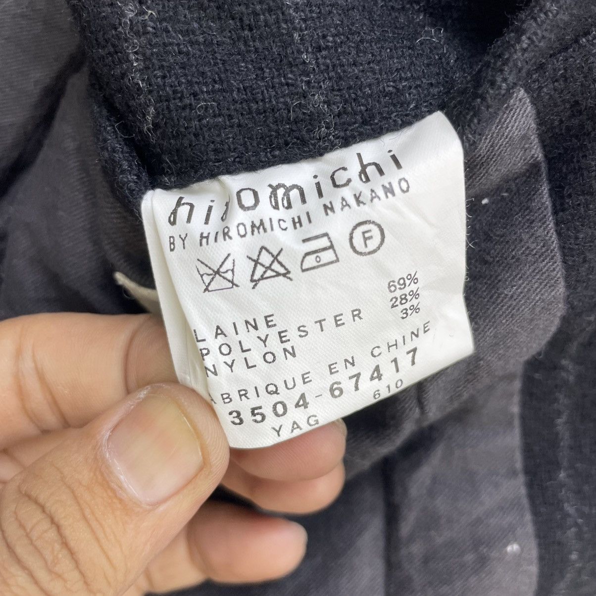 Issey Miyake × Japanese Brand × Zucca Hiromichi Nakang Stripe Eye Button Jacket Size US M / EU 48-50 / 2 - 7 Thumbnail