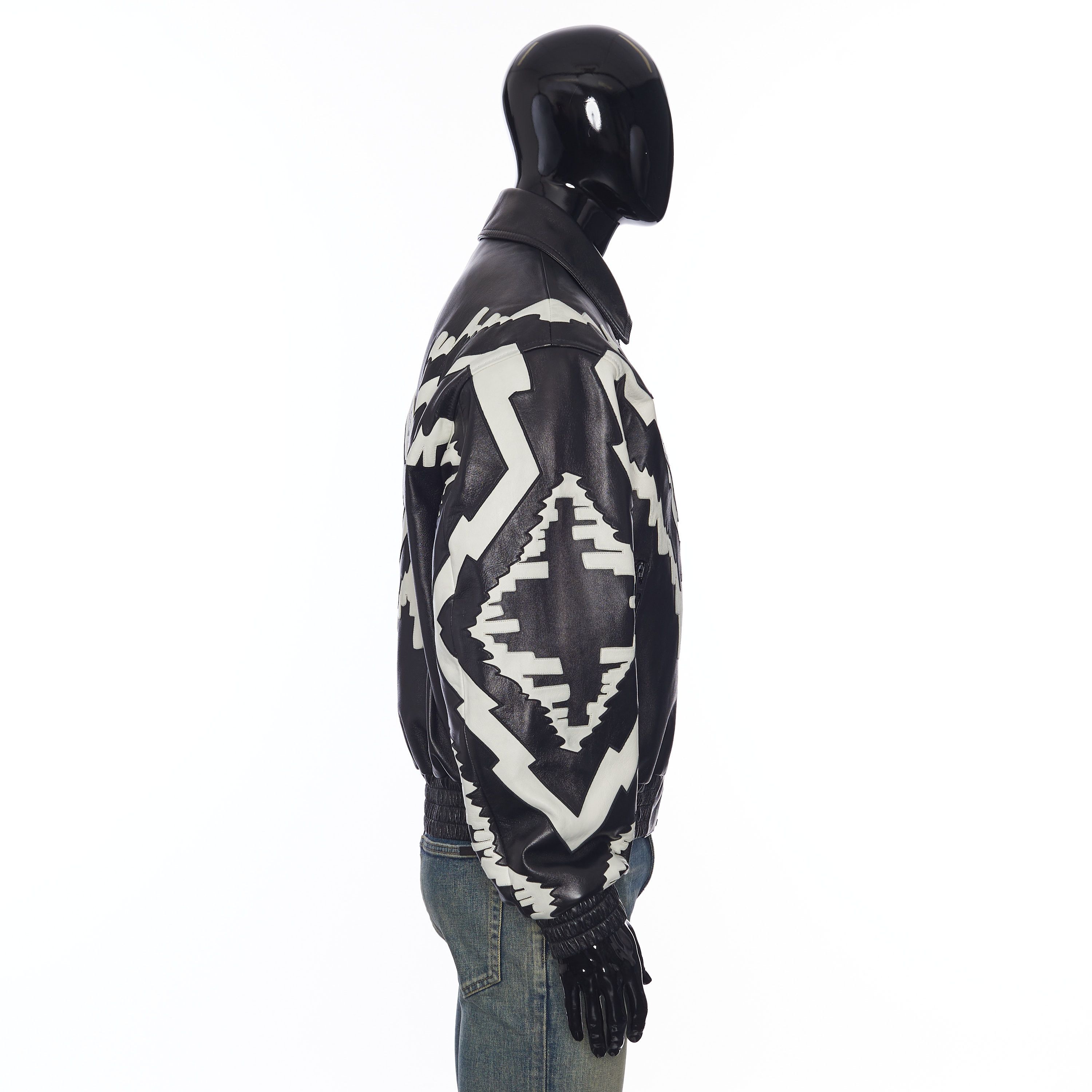 Celine Oversized Psychedelic Blouson Jacket in Soft Black Lambskin Size US M / EU 48-50 / 2 - 7 Thumbnail