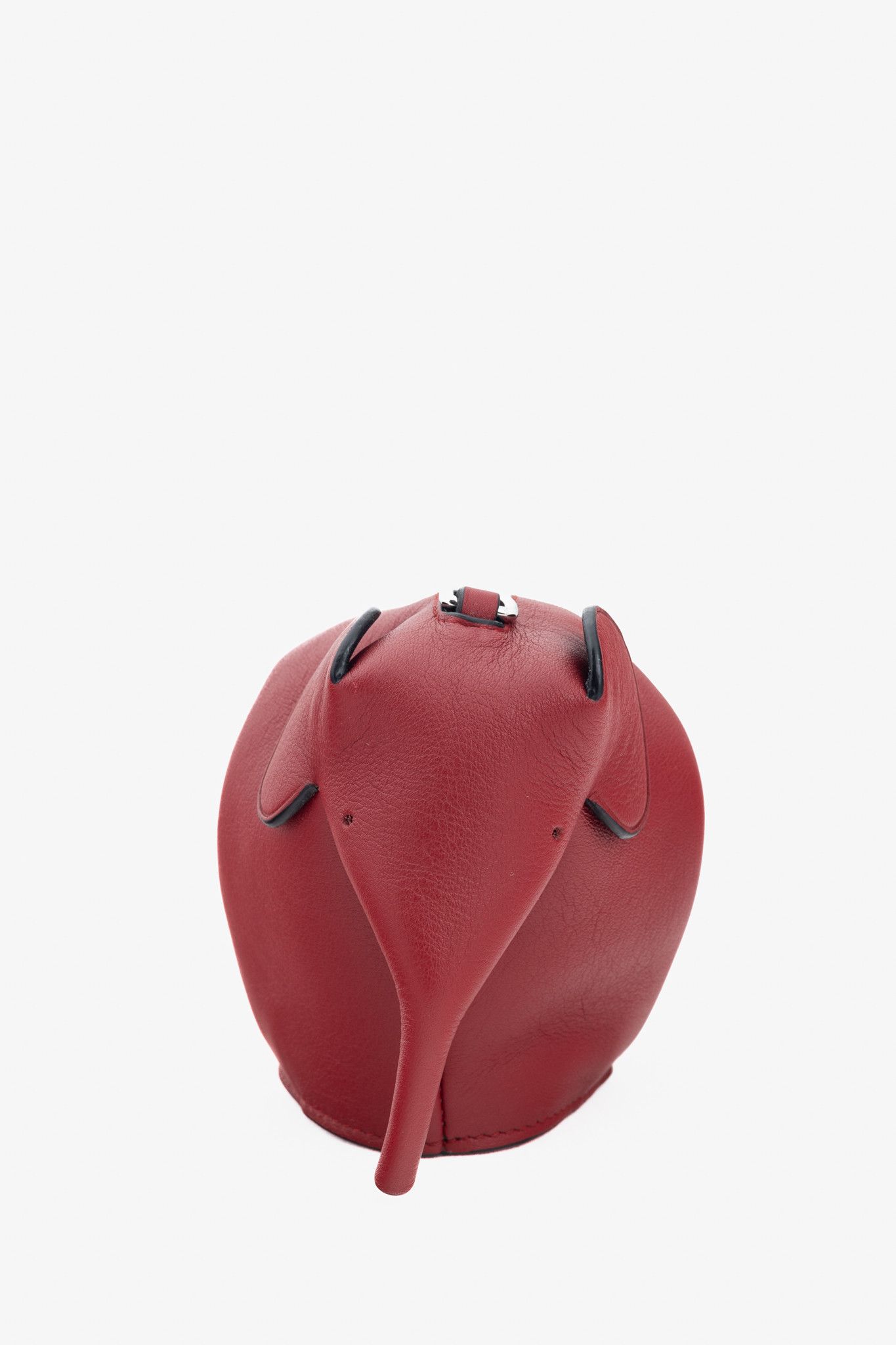 Loewe Loewe Red Calfskin Elephant Mini Coin Pouch Size ONE SIZE - 3 Thumbnail