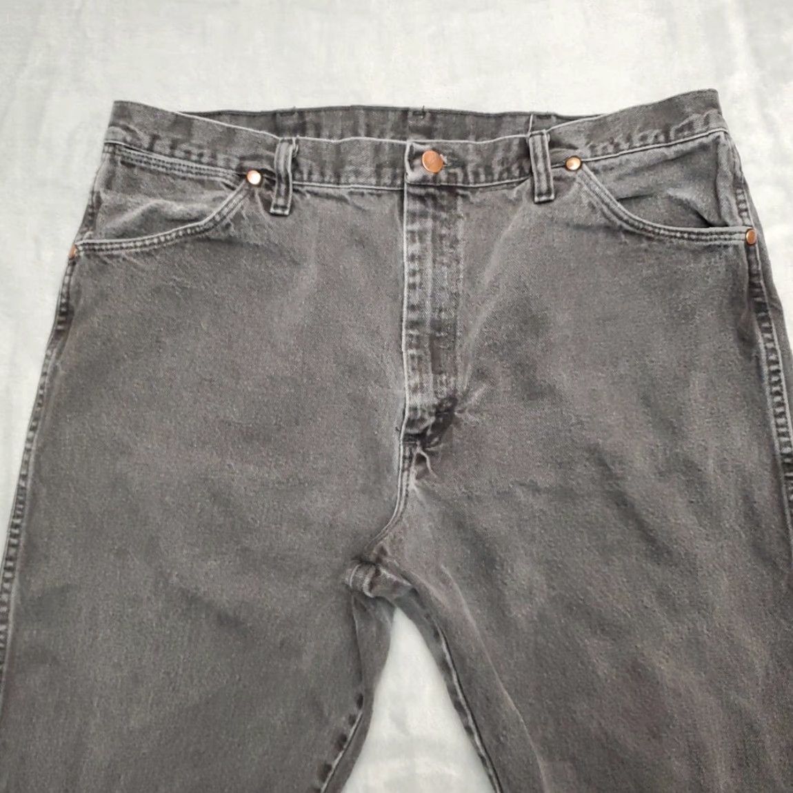 Wrangler Wrangler Jeans Mens 38x30 Black Heavyweight Denim 1013MWZ Western Cowboy Rodeo Size US 38 / EU 54 - 2 Thumbnail