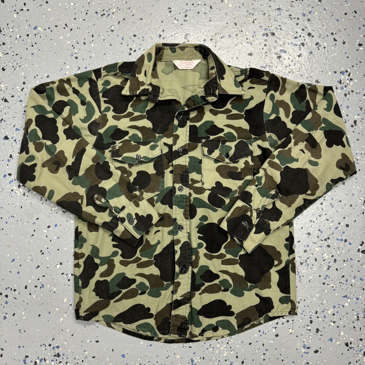 Vintage Vintage 70s Best Jim Catfish Hunter Camo Flannel Shirt Size US S / EU 44-46 / 1 - 1 Thumbnail