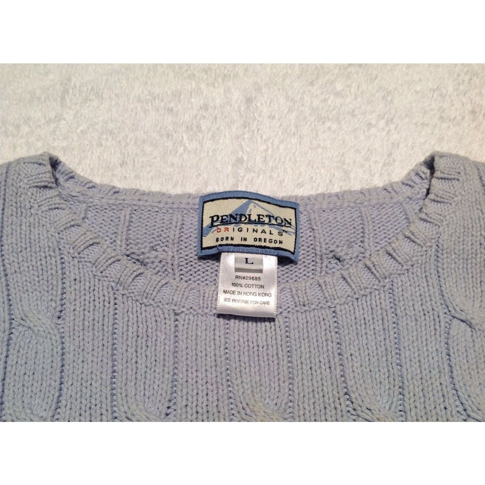 Pendleton Pendleton Blue Cable Knit Sweater Vest Men's Large Size US L / EU 52-54 / 3 - 2 Thumbnail
