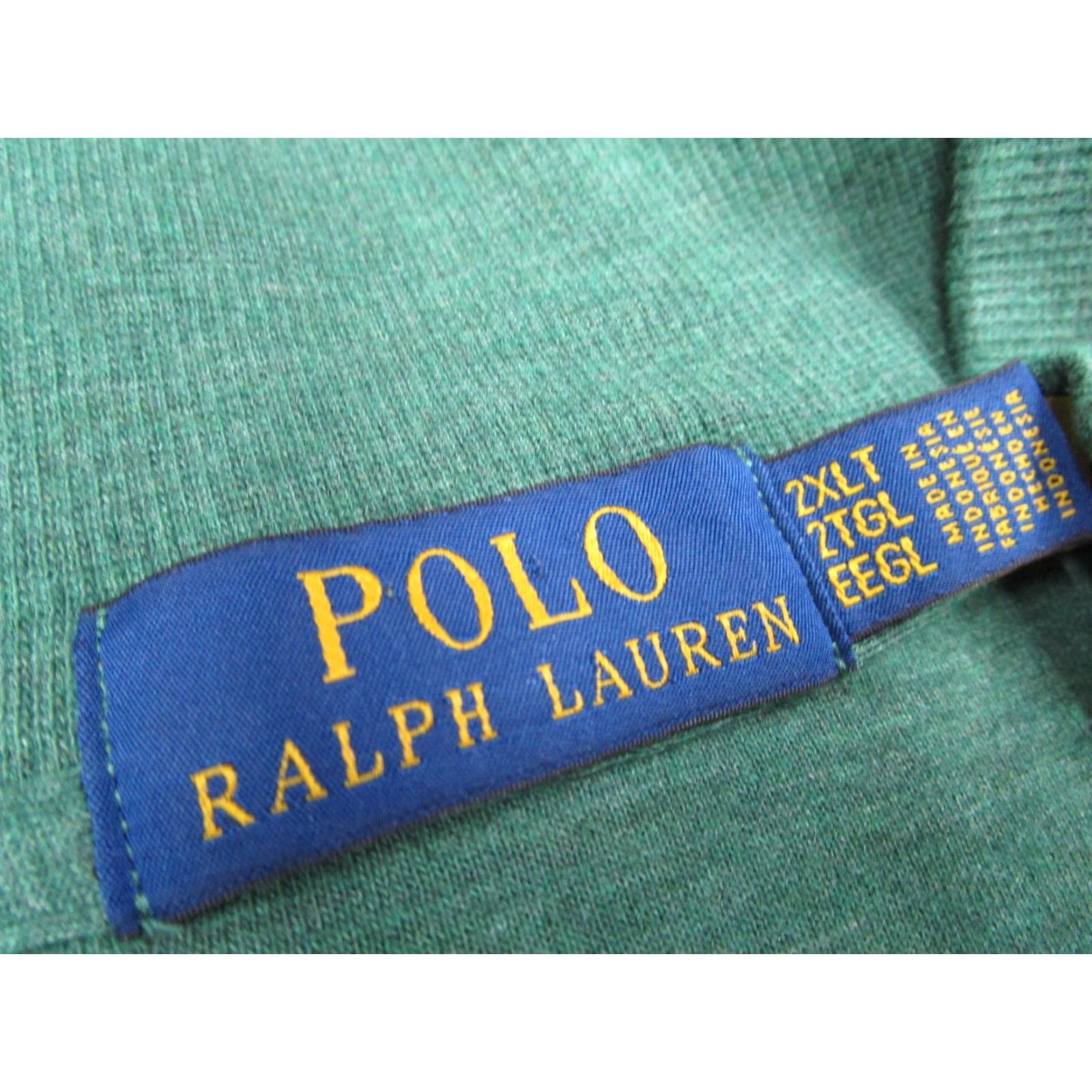 Polo Ralph Lauren Polo Ralph Lauren Mens Sweater 2XL XXL Tall Green 1/4 Zip Knit Pullover Pony Size US XXL / EU 58 / 5 - 3 Thumbnail
