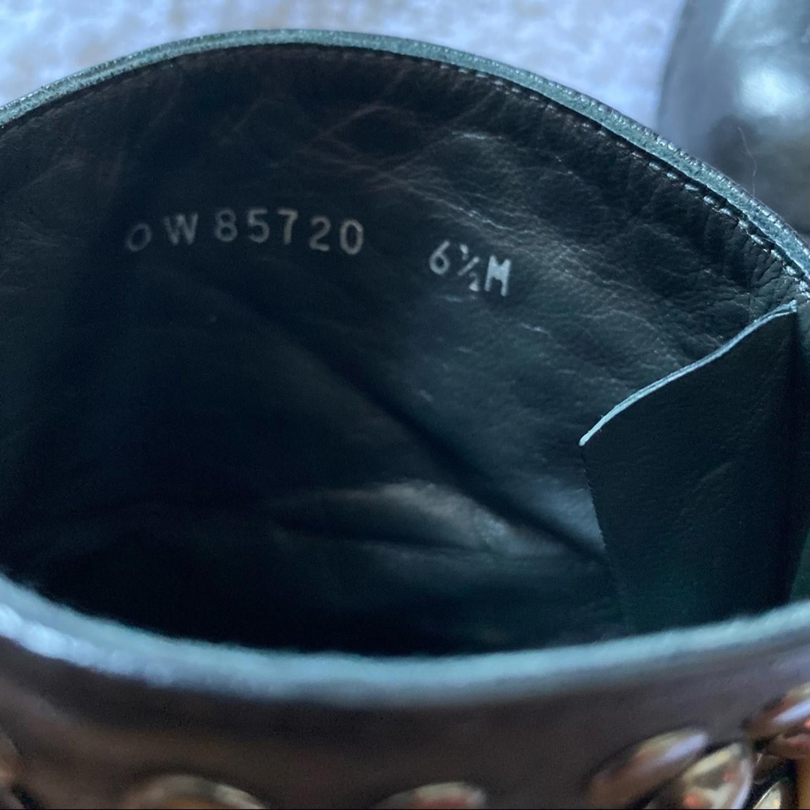 Stuart Weitzman Stuart Weitzman NWOB Black Leather Studded Moto Style Bootie Size US 6.5 / IT 36.5 - 7 Thumbnail