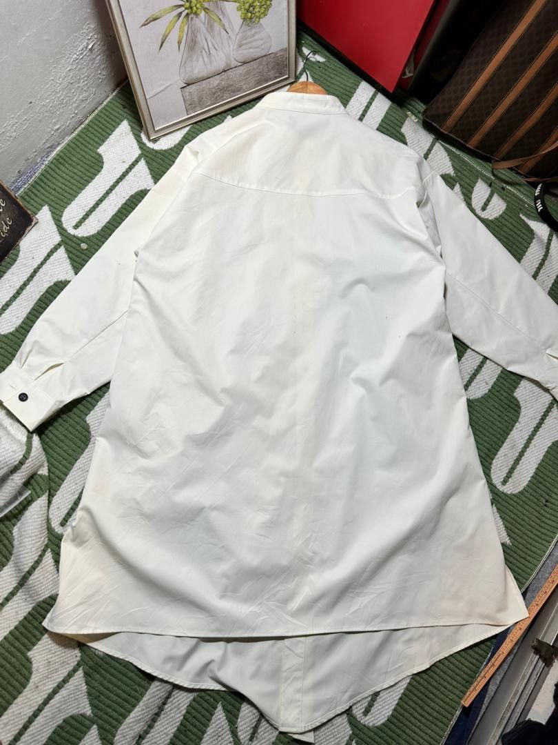 NO ID NO ID White Long Shirt Eagle And Butterfly Print Size US L / EU 52-54 / 3 - 3 Thumbnail