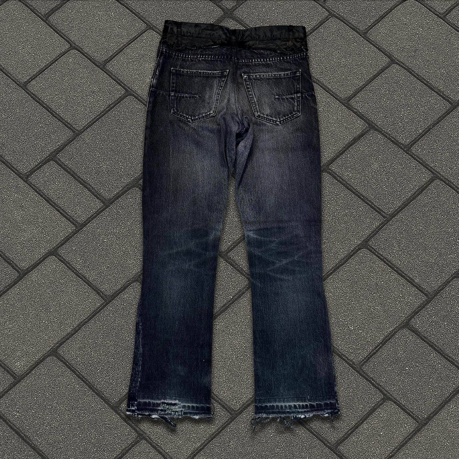 AW06 Dior Homme Satin Waist Cummerbund Denim