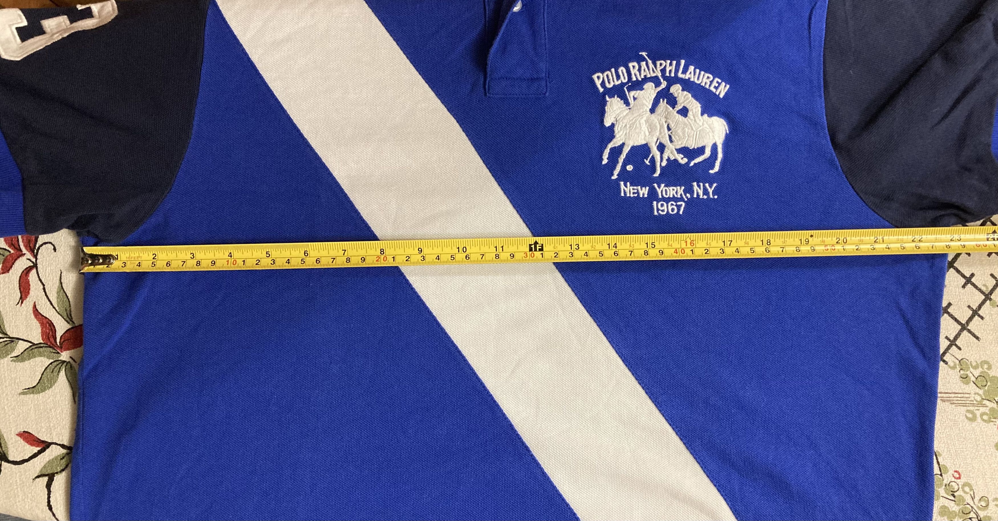 Polo Ralph Lauren Polo by Ralph Lauren New York 67 Big Logo #3 Blue Polo Shirt Size US L / EU 52-54 / 3 - 11 Thumbnail