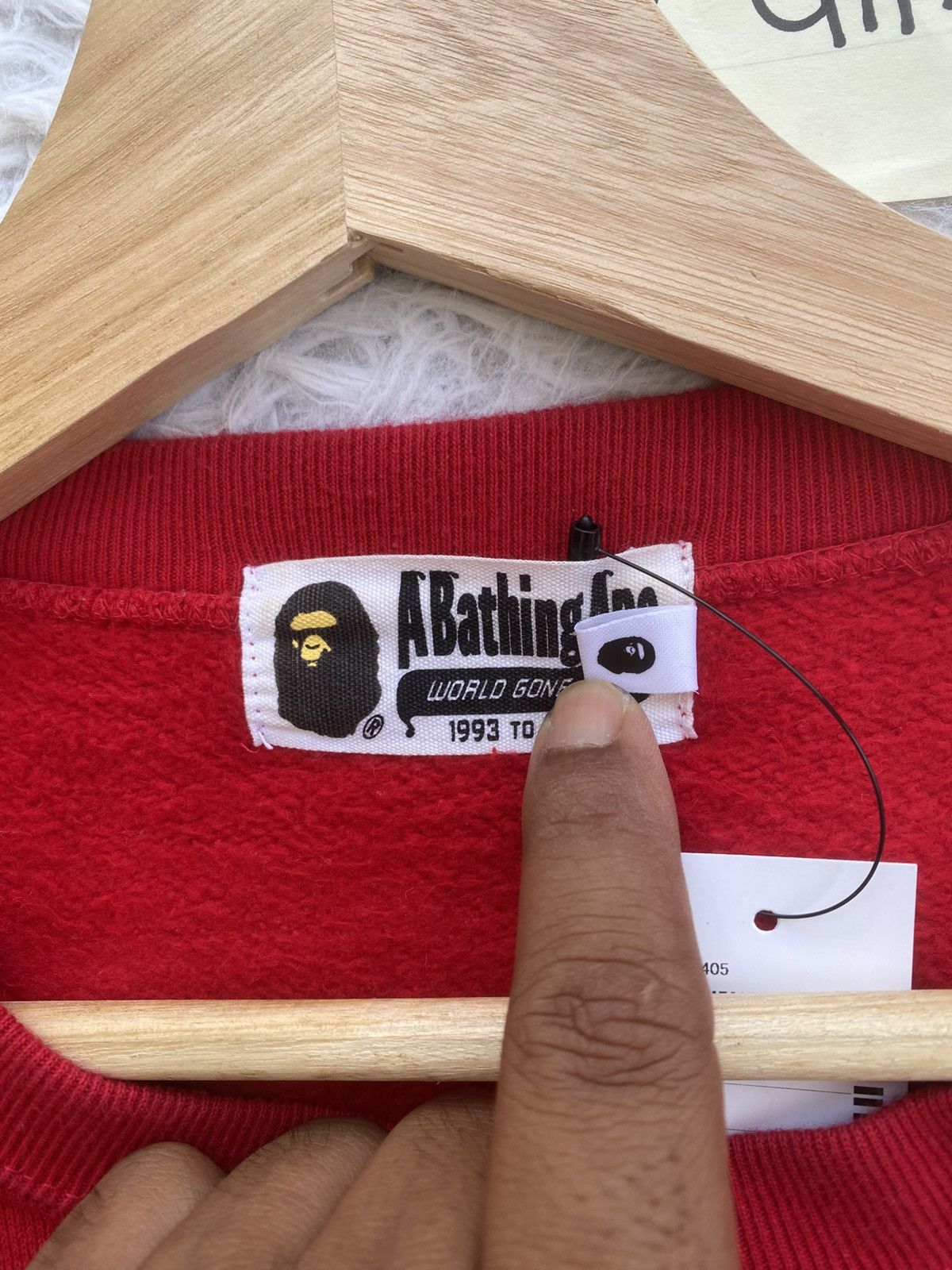 Bape Rare BAPE Camo Bapesta Crewneck Red Sweater Size US XL / EU 56 / 4 - 13 Thumbnail