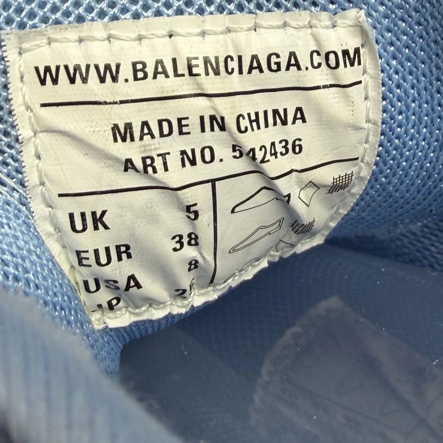 Balenciaga Balenciaga Track Dad Shoes Blue Size 38 98% New Size US 6 / EU 39 - 8 Thumbnail