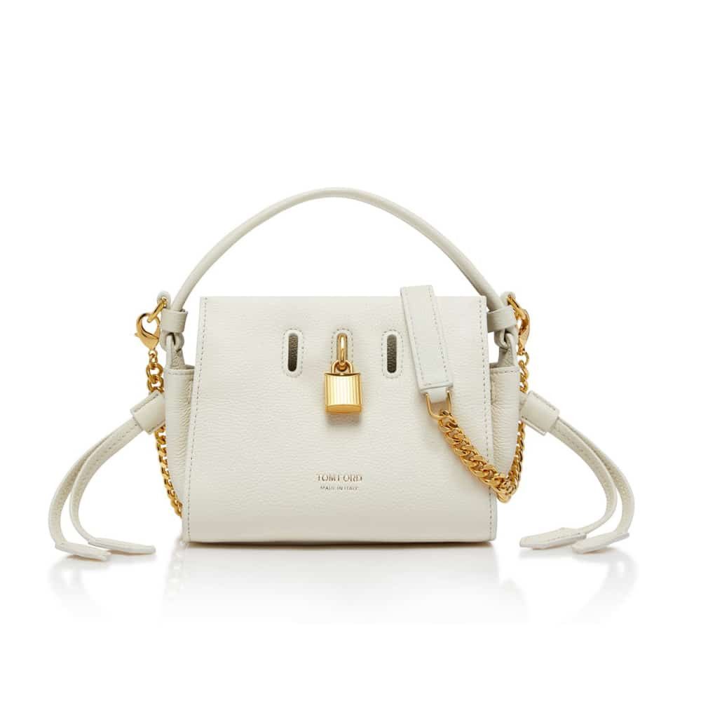 Tom Ford o1loc1c0724 Size: OS / Padlock Tote Mini Bag in White Size ONE SIZE - 1 Thumbnail
