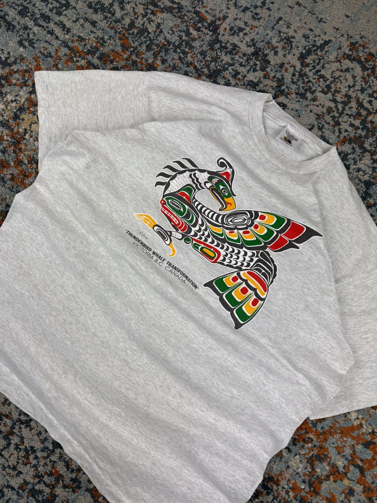 Native × Vintage Vintage 80s Thunderbird Victoria b.c Canada graphic tee Size US XL / EU 56 / 4 - 3 Thumbnail
