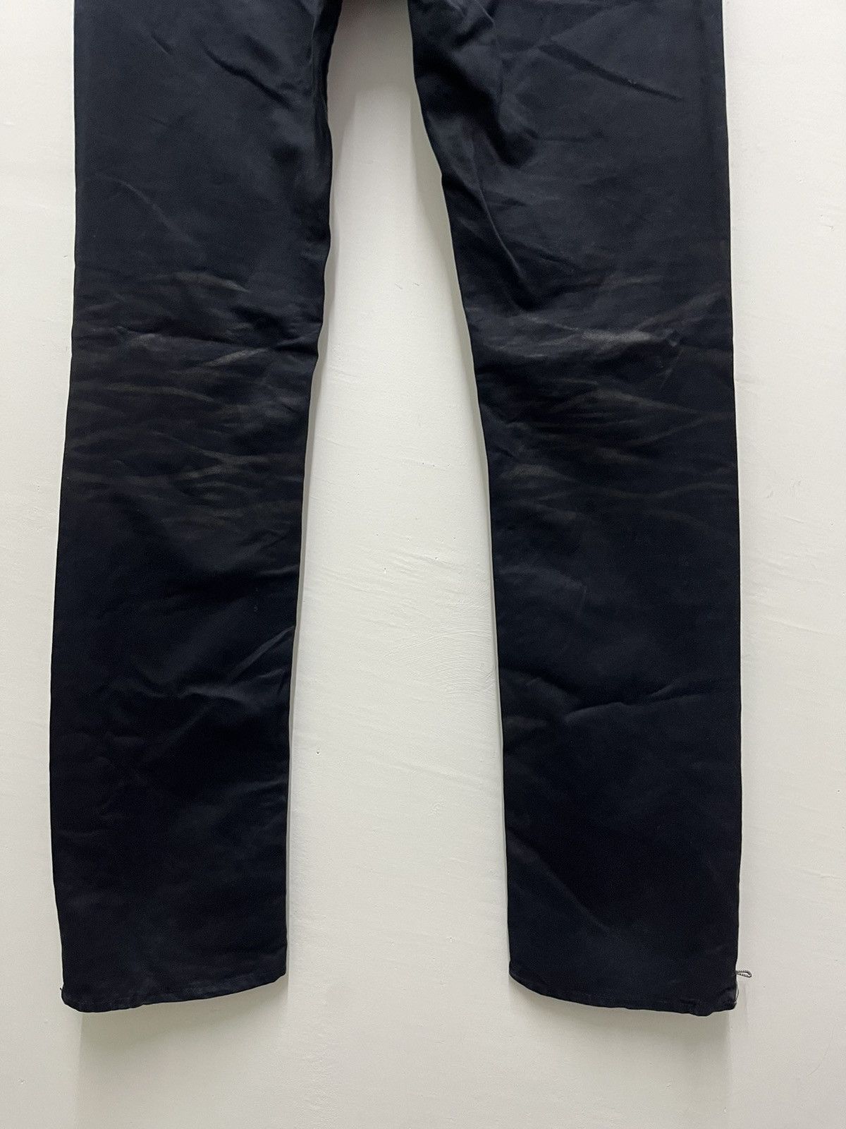 Japanese Brand Fuga Japan Black Rusty Zipper Leg Flared Denim Pants W32 Size US 32 / EU 48 - 8 Thumbnail