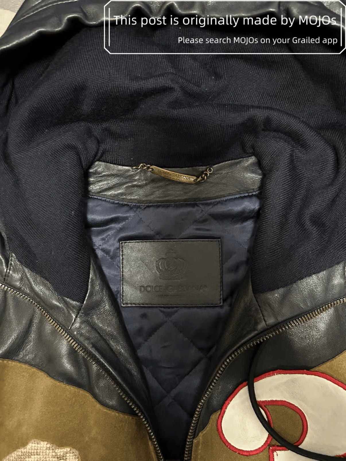 Dolce & Gabbana Sz 44 Dolce & Gbbana 31 Flowers Leather Jacket mojos1447 Size US S / EU 44-46 / 1 - 4 Thumbnail