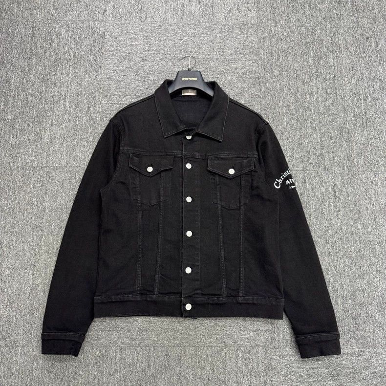 Dior Dior Slogan denim jacket Size US L / EU 52-54 / 3 - 1 Thumbnail