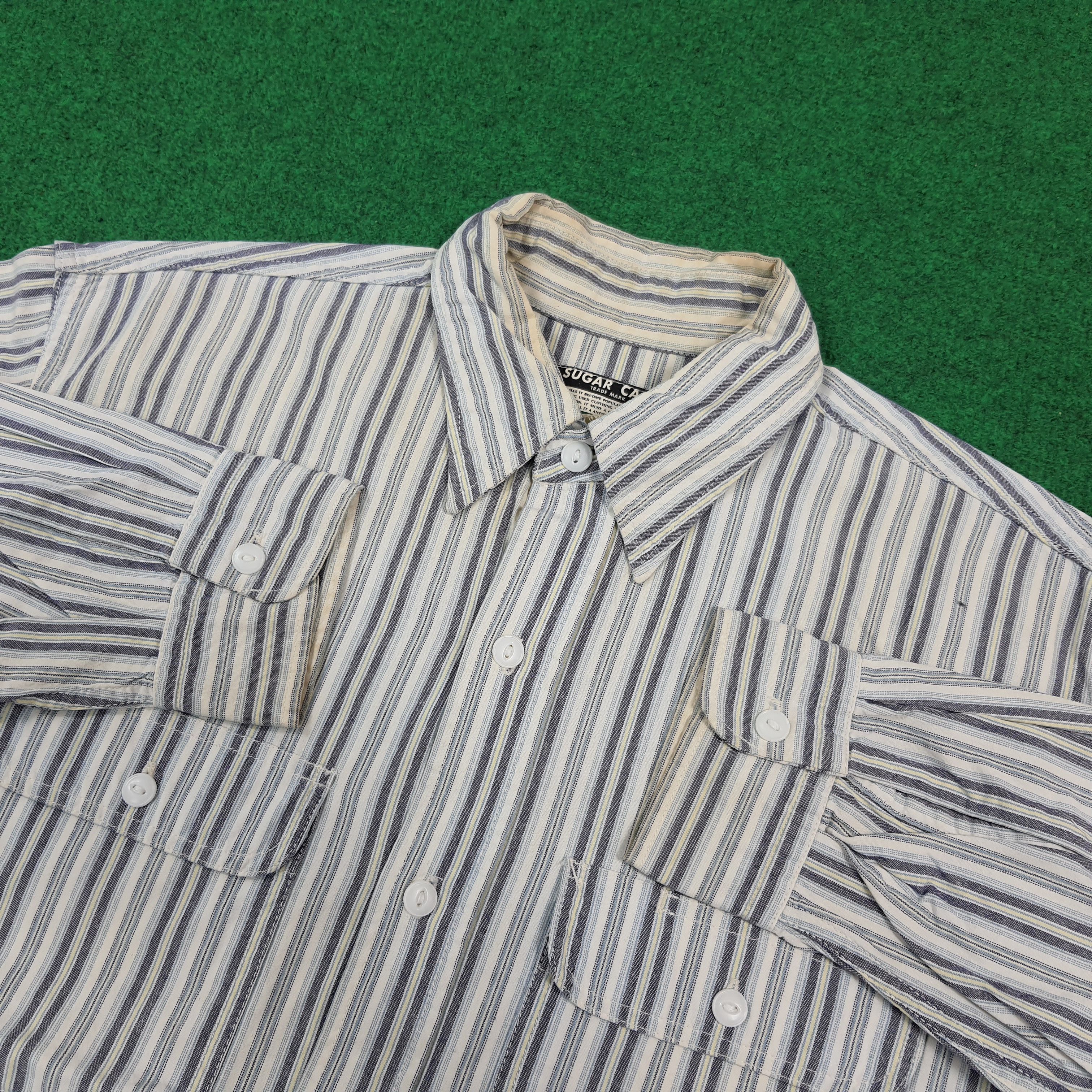 Sugar Cane Vintage Sugar Cane Striped Retro Button Up Shirt C299N26 Size US M / EU 48-50 / 2 - 4 Thumbnail