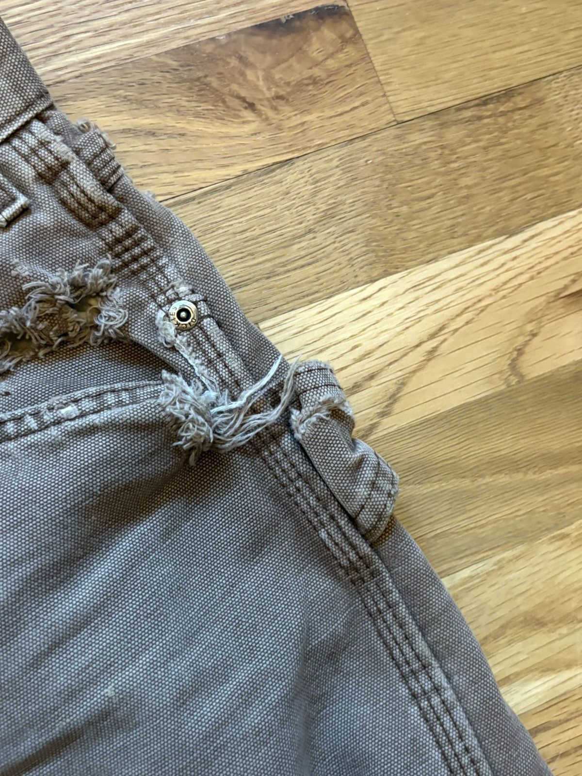 Dickies Brown 2000s Dickies Distressed and Repaired Work Pants Size US 33 - 8 Thumbnail