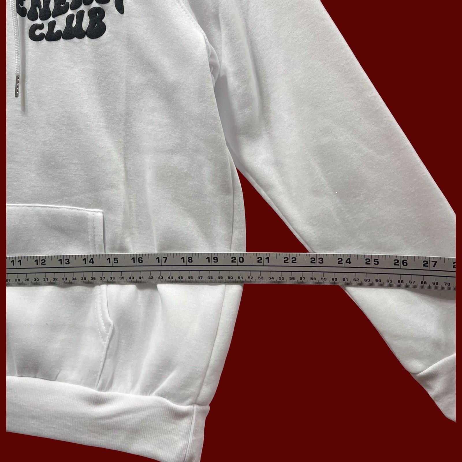 rue21 Rue 21 - Men's Long Sleeve Hooded Sweatshirt - White - Mediu Size US M / EU 48-50 / 2 - 4 Thumbnail