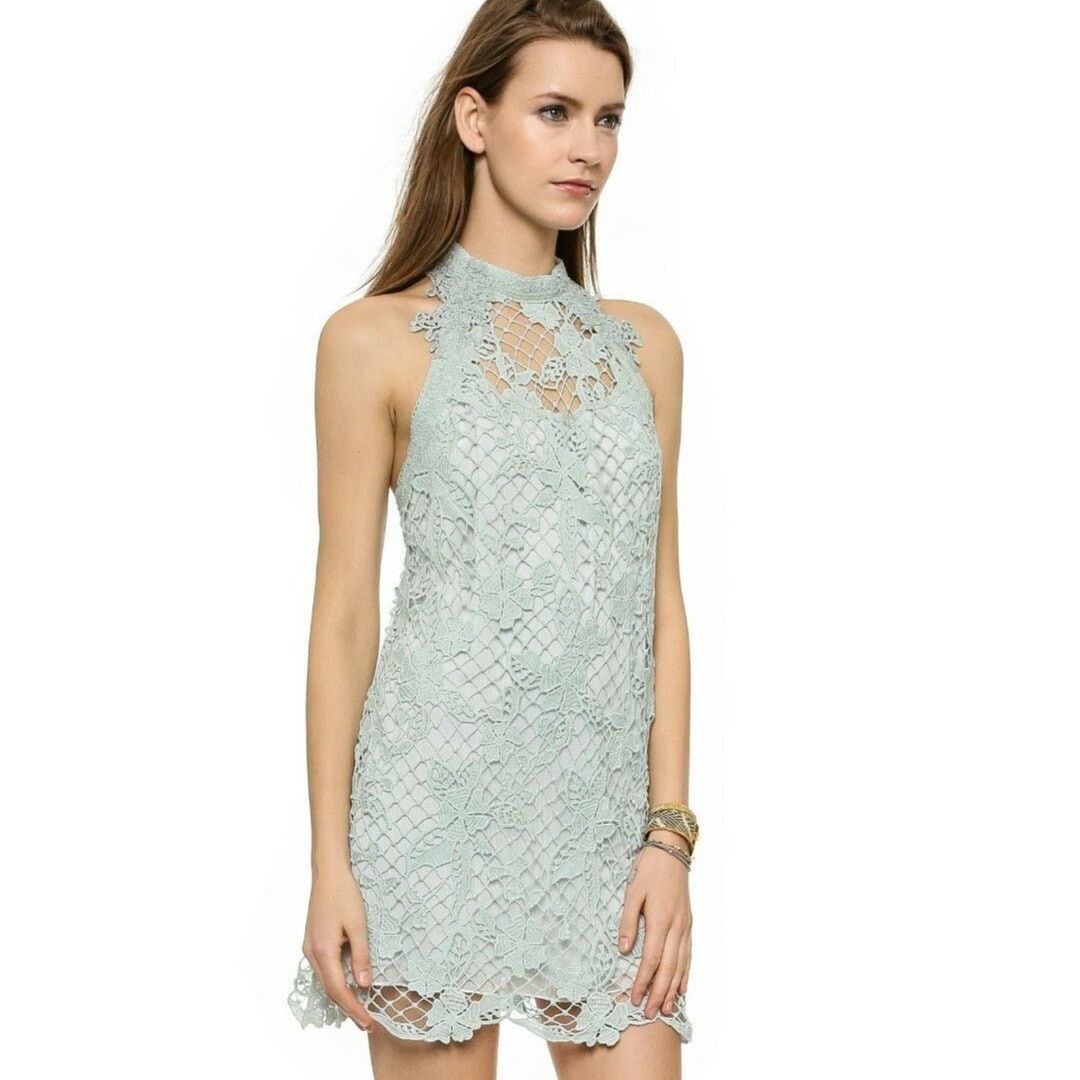 Free People FREE PEOPLE Frida Seafoam Green Sequin Ruffle Dress | Grailed
