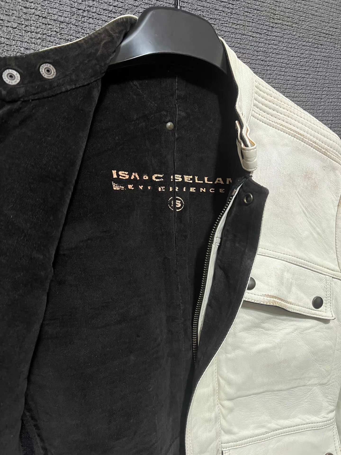 Isaac Sellam Experience white leather jacket