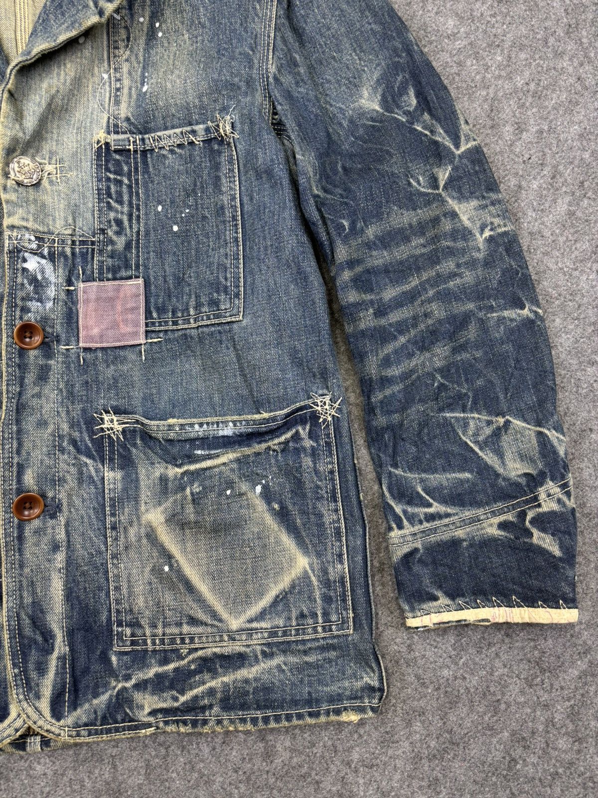 Paul Smith 💥Old Man Style💥Full Denim Charecter Chore Jacket F775 Size US S / EU 44-46 / 1 - 19 Thumbnail