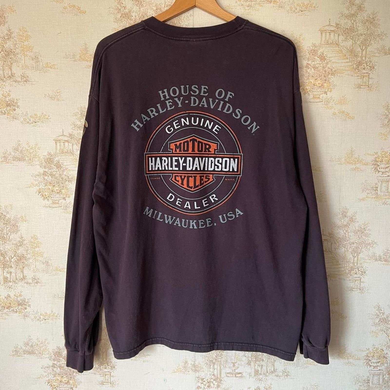 Harley Davidson Y2K Harley Davidson Skeleton L/S Shirt | Milwaukee | Size XL Size US XL / EU 56 / 4 - 7 Thumbnail