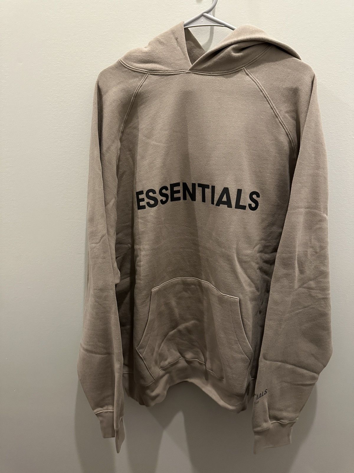 image of Essentials Fear Of God Hoodie in Dark Tan, Men's (Size XL)