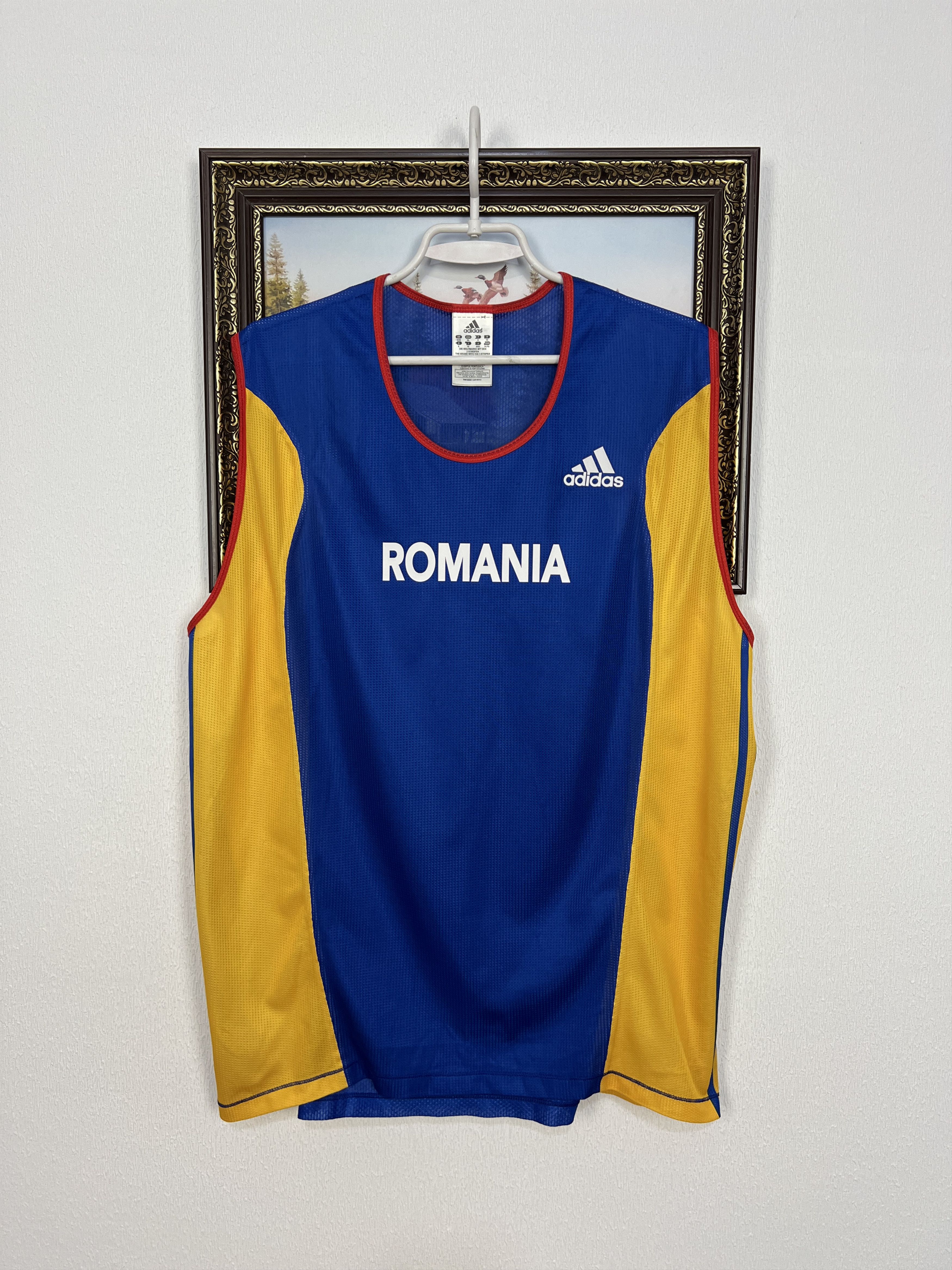 Adidas Vintage Adidas Romania Football Train Vest Soccer Shirt Mens Size US XL / EU 56 / 4 - 1 Thumbnail