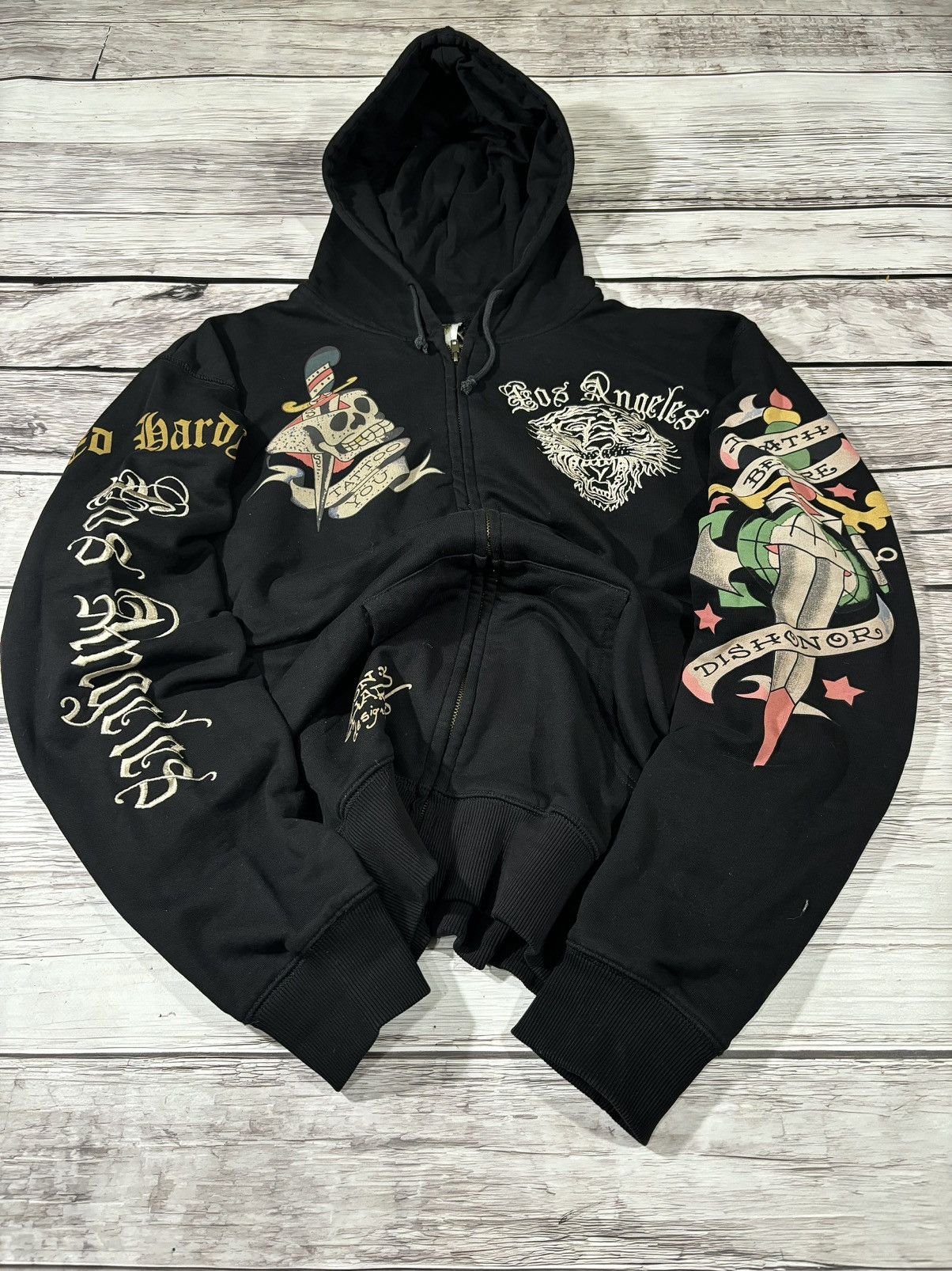 ED HARDY BUNDLE shirt newest zip up hoodie