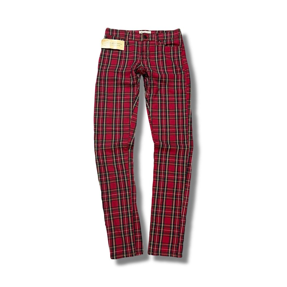 Denim & Supply Ralph Lauren Denim & Supply Tartan Skinny Pants - Street Punk Y2K Archive Size US 26 / EU 42 - 1 Thumbnail