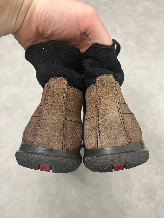 Prada 2000s Prada Distressed Brown Suede Leather Boots Size US 10 / EU 43 - 7 Thumbnail