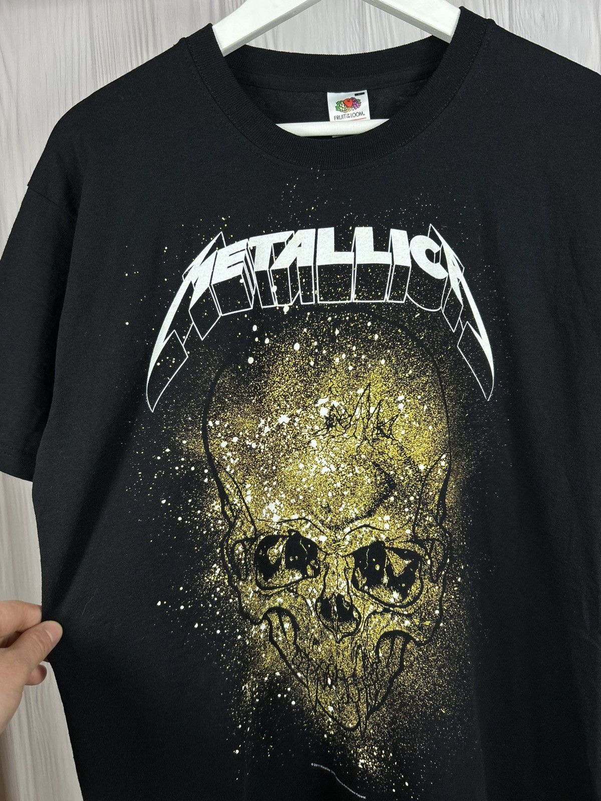Band Tees Vintage Metallica 2011 Skull Band T-Shirt Size L Size US L / EU 52-54 / 3 - 4 Thumbnail