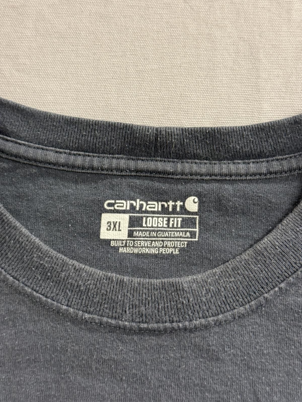 Carhartt Faded Carhartt Pocket Heavy Tee Blue / Grey 3XL Size US XXL / EU 58 / 5 - 2 Thumbnail