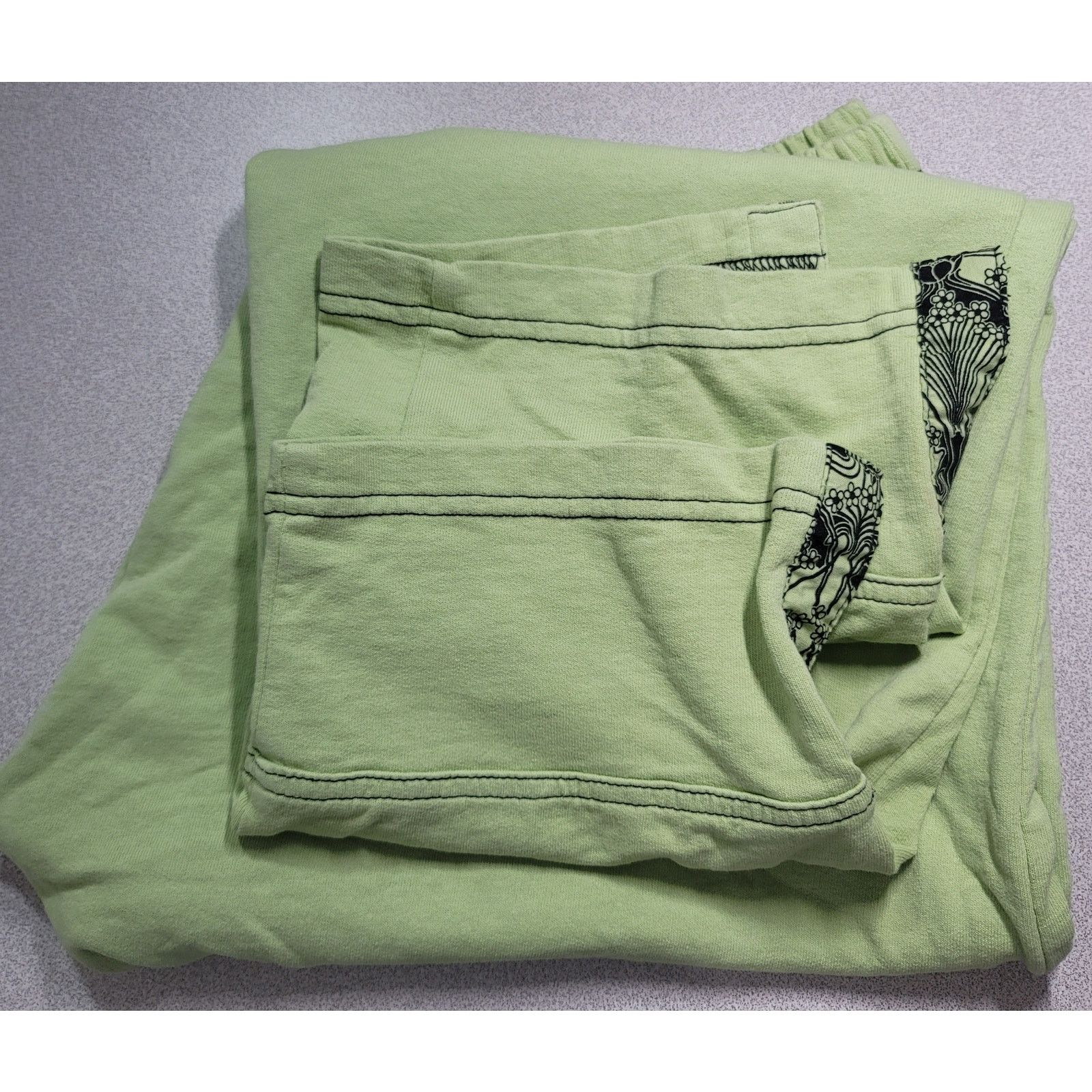 Other Produce Company Lime Green Pull On Pants XL Lightweight Size 34" / US 12 / IT 48 - 7 Thumbnail