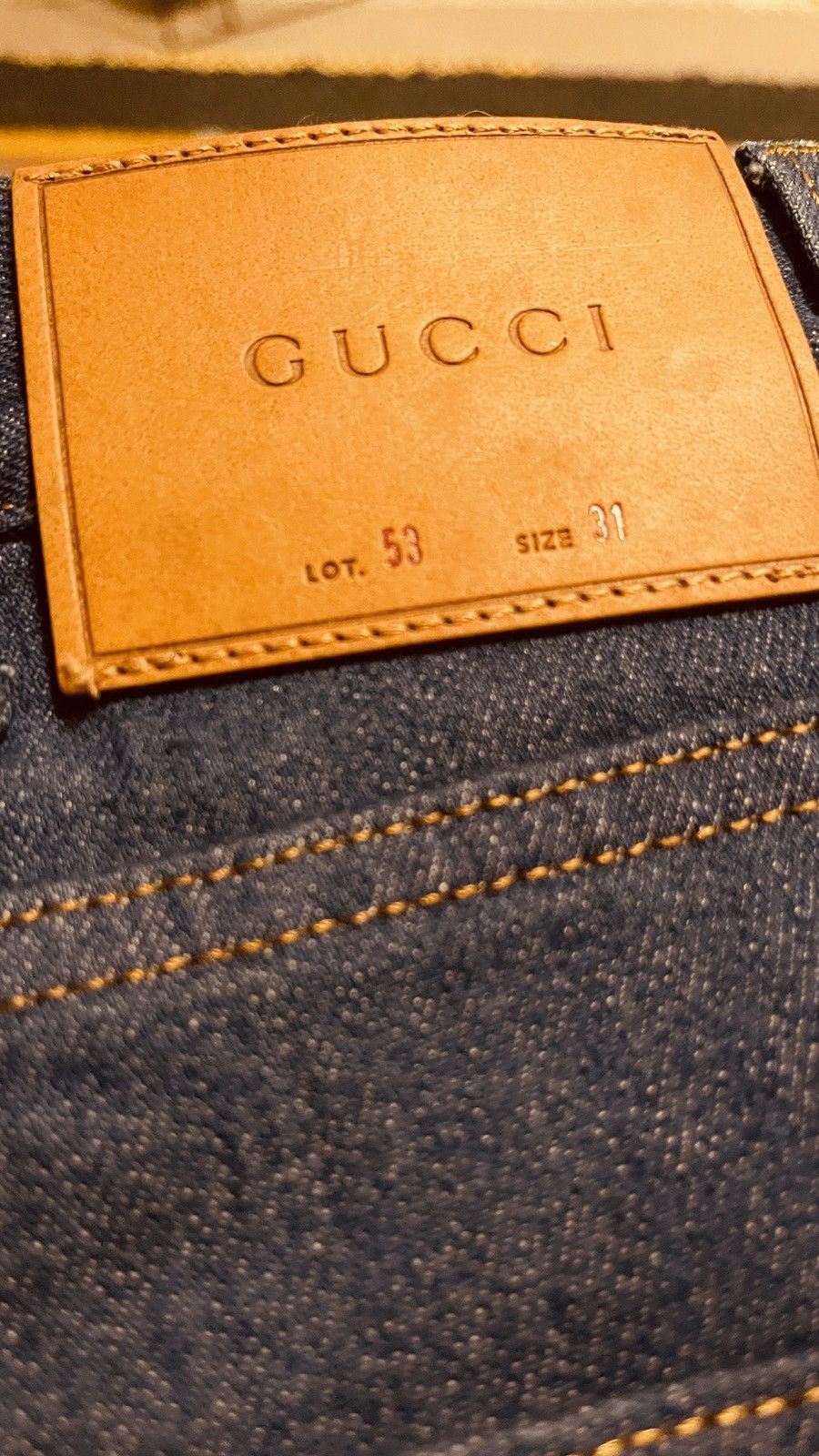 Gucci Gucci Embroidered Jeans Men’s Size US 31 - 4 Thumbnail