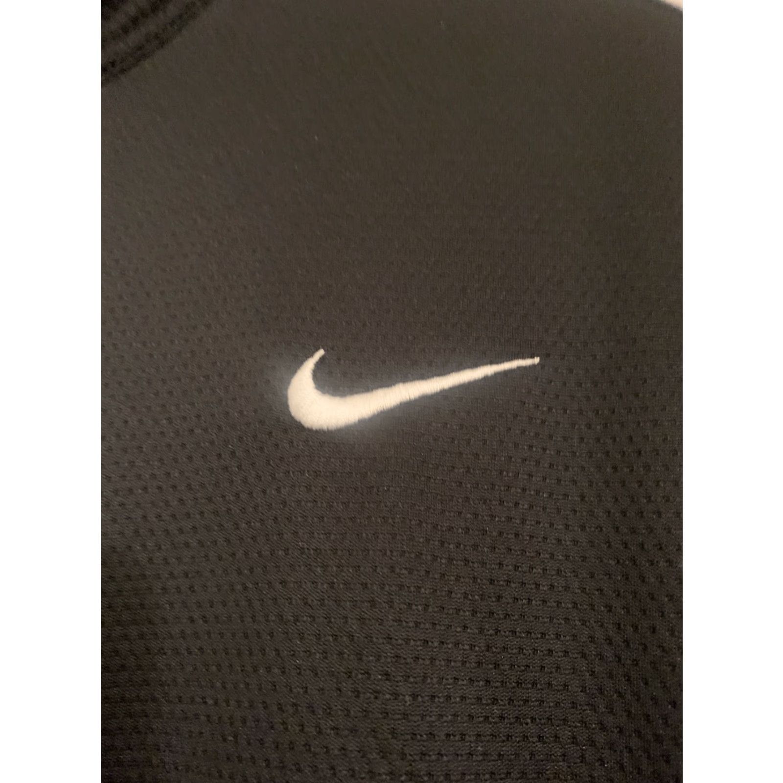Nike Nike Dri-FIT Zip Up Long Sleeve Jacket - Womens Large Black Satin/Activewear Size L / US 10 / IT 46 - 3 Thumbnail