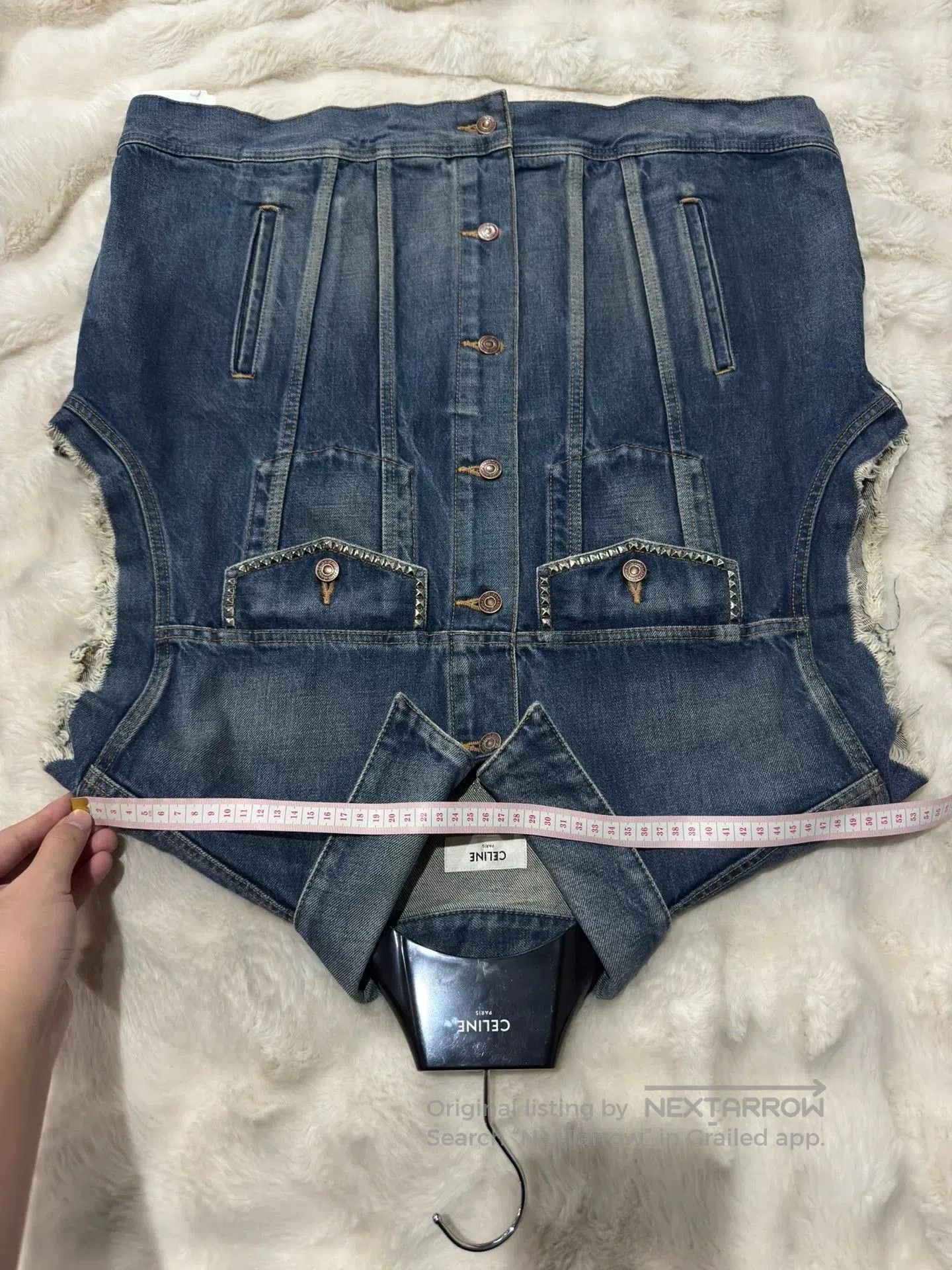 Celine Celine Runway Studded Denim Vest. Size US M / EU 48-50 / 2 - 6 Thumbnail