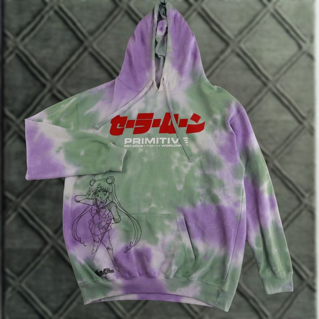 Primitive Primitive x Sailor Moon Sweatshirt Pullover Hoodie - Adult Medium Purple & Green - Primitive Apparel Shirt? Size US M / EU 48-50 / 2 - 1 Thumbnail