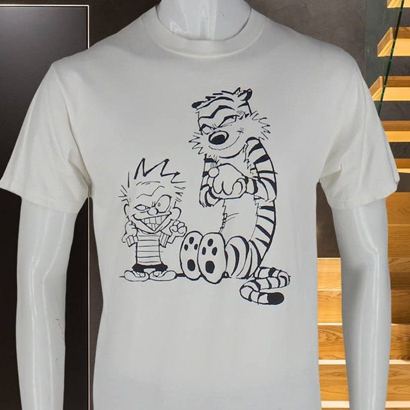 Other 90s Vintage Calvin and Hobbes Cartoon Comic Strip T Shirt M Size US M / EU 48-50 / 2 - 2 Thumbnail