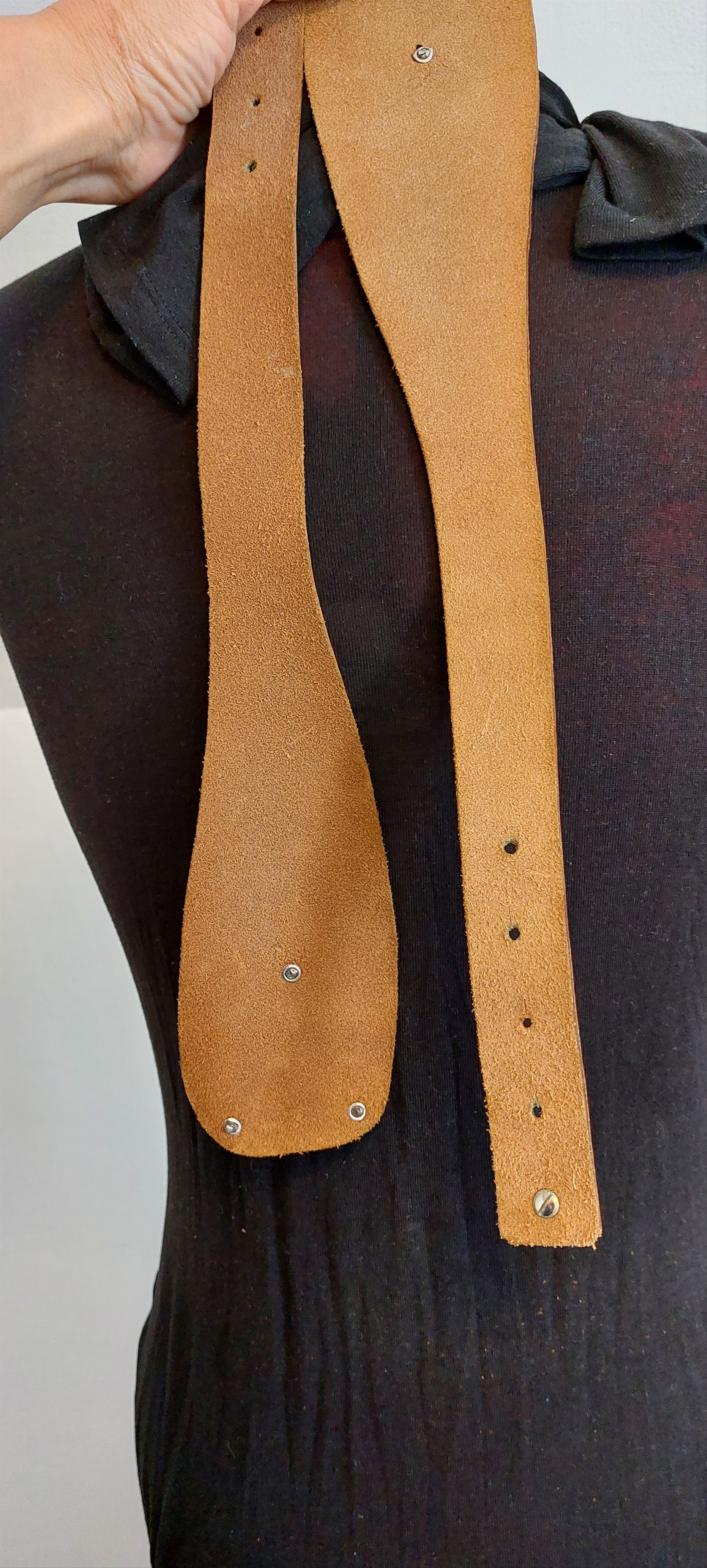 Vintage Vintage Western Leather Belt – Engraved Buckle – 80cm Size ONE SIZE - 10 Thumbnail