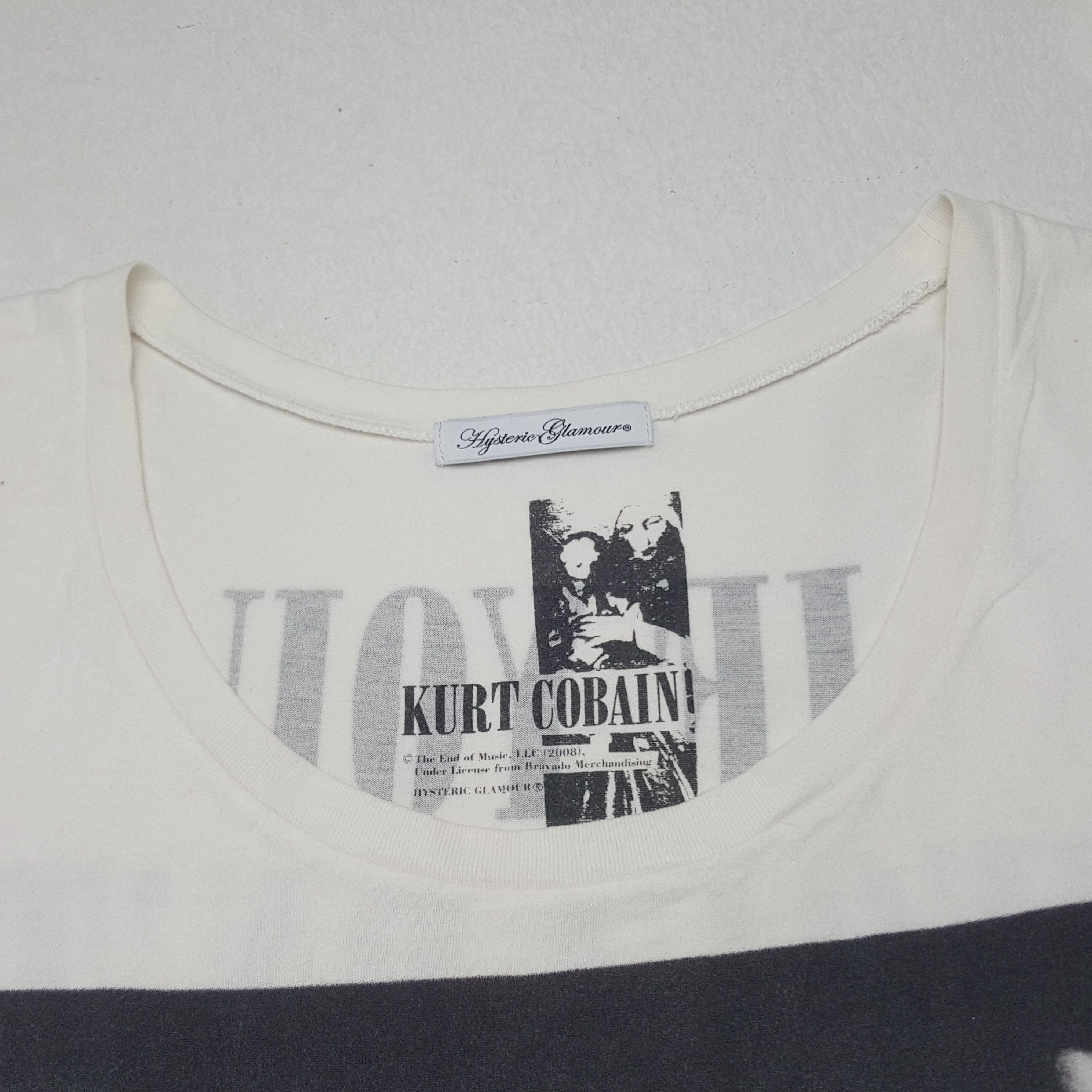 Hysteric Glamour × Vintage Vintage Hysteric Glamour X Kurt Cobain Grunge Tshirt C276N34 Size US S / EU 44-46 / 1 - 5 Thumbnail