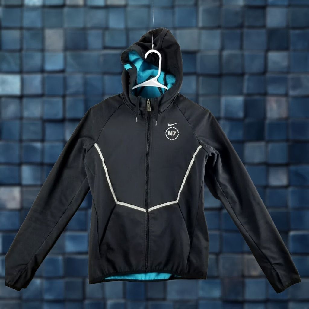 Nike Nike Jacket Women XS Hybrid Reflective Fleece Lined Softshell Black Coat 716205 Size XS / US 0-2 / IT 36-38 - 1 Thumbnail