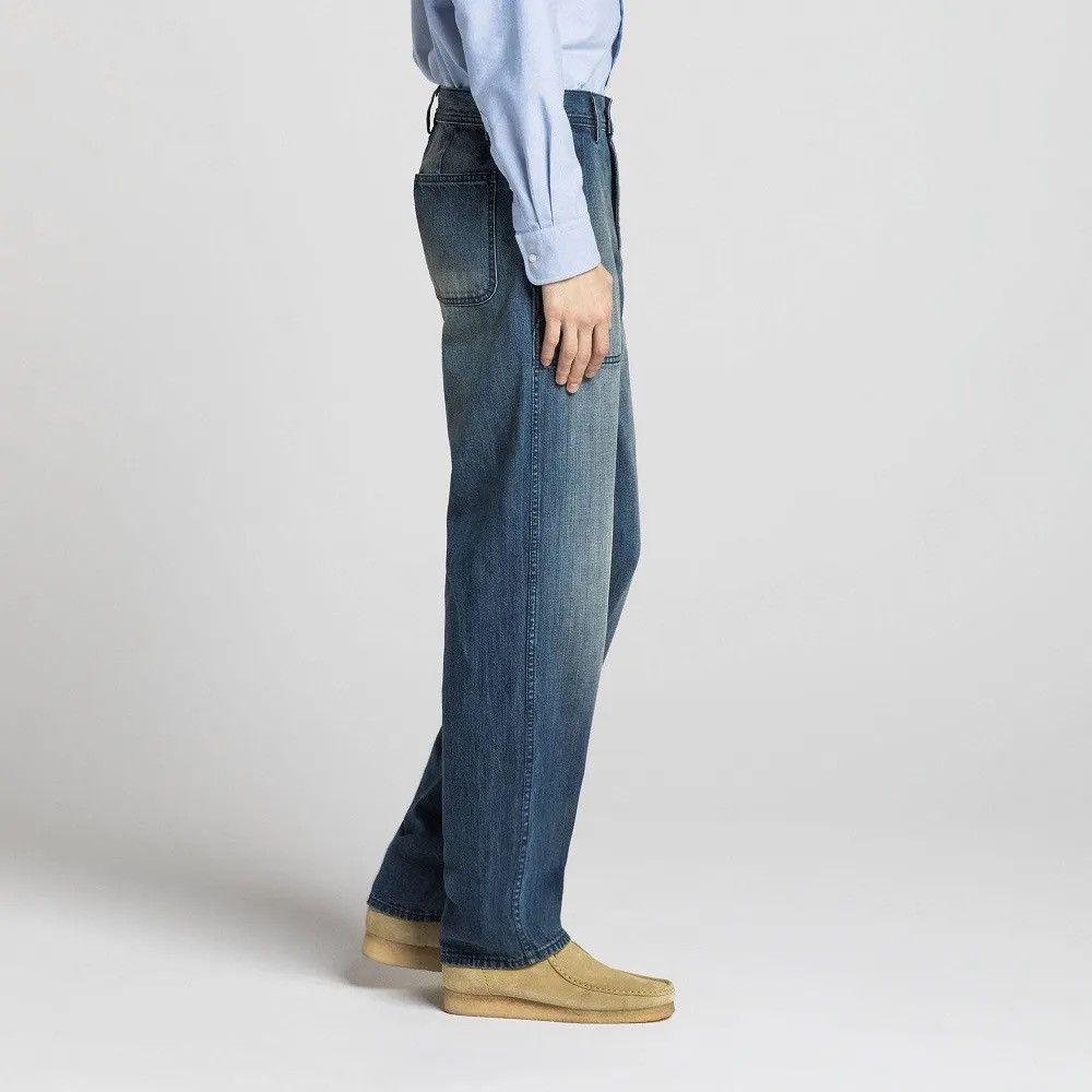 JW Anderson × Uniqlo JW Anderson x Uniqlo Baker-Style Denim Relaxed Work Pants Size US 27 - 4 Thumbnail
