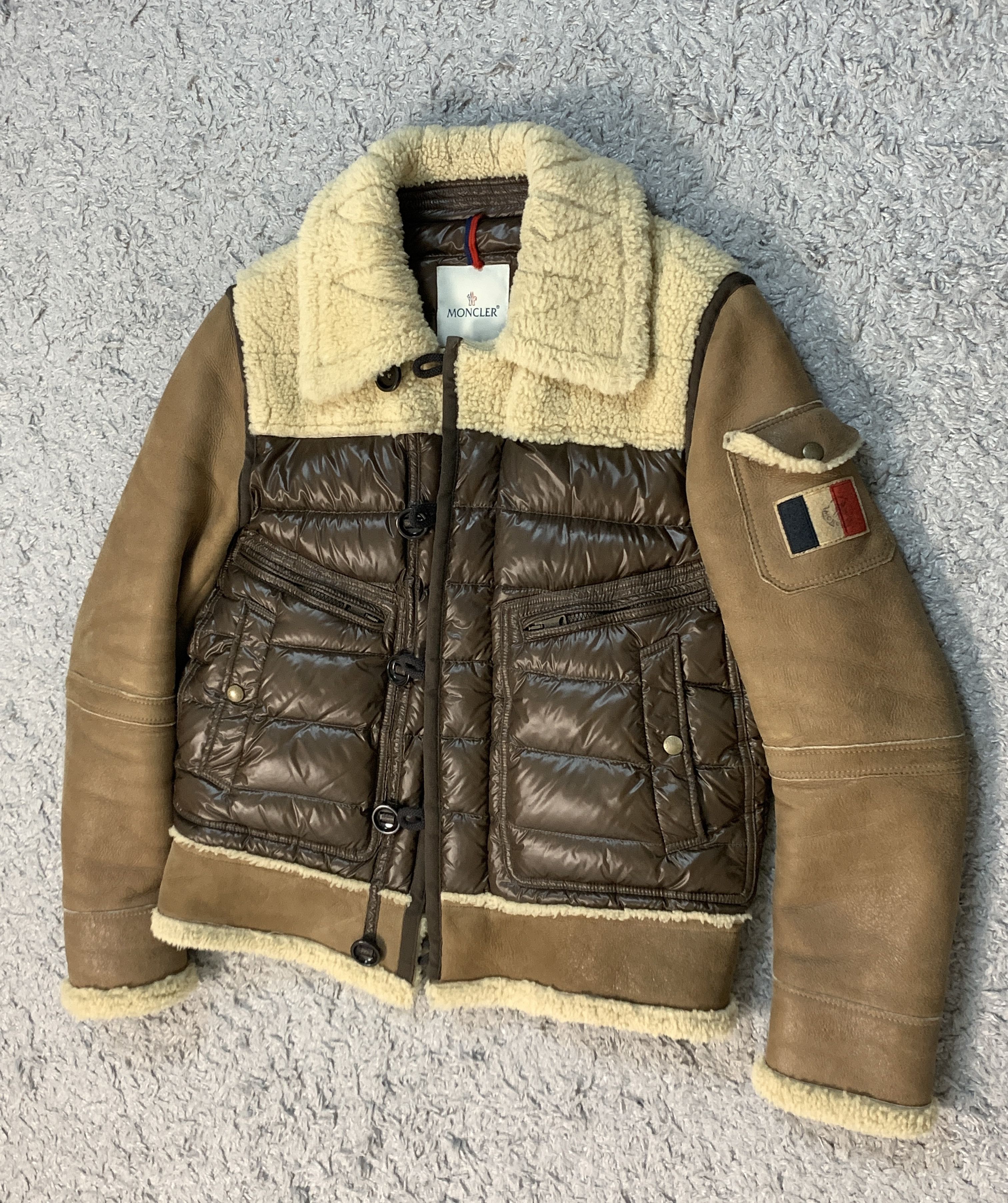 Moncler extremely rare Moncler Delacroix leather puffer jacket Grailed