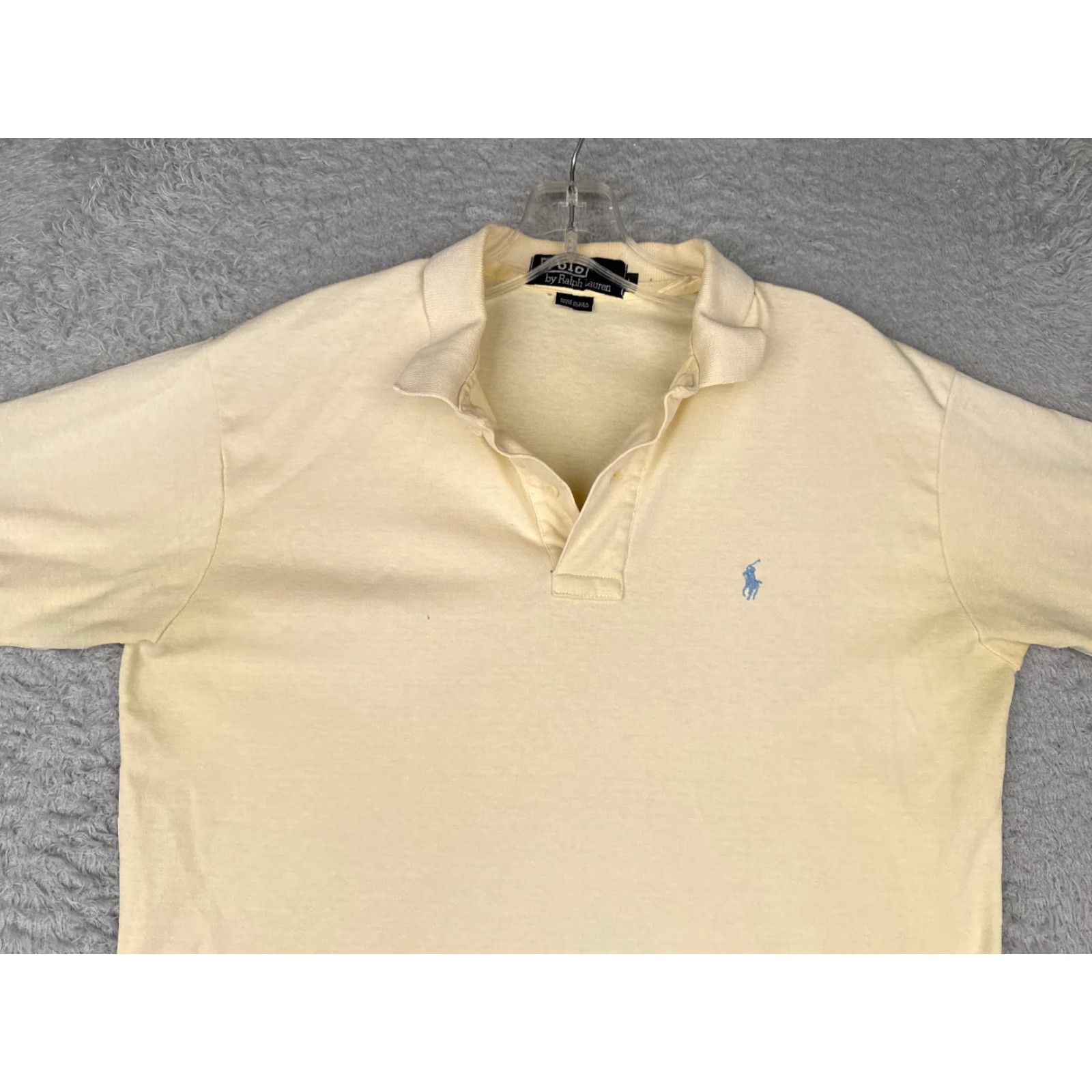 Ralph Lauren VINTAGE Ralph Lauren Polo Shirt Men Large Yellow 100% Cotton Made USA Polo Shirt Mens L Yellow 100% Cotton Polo Ralph Lauren Golf Shirt Vintage Size US L / EU 52-54 / 3 - 4 Thumbnail