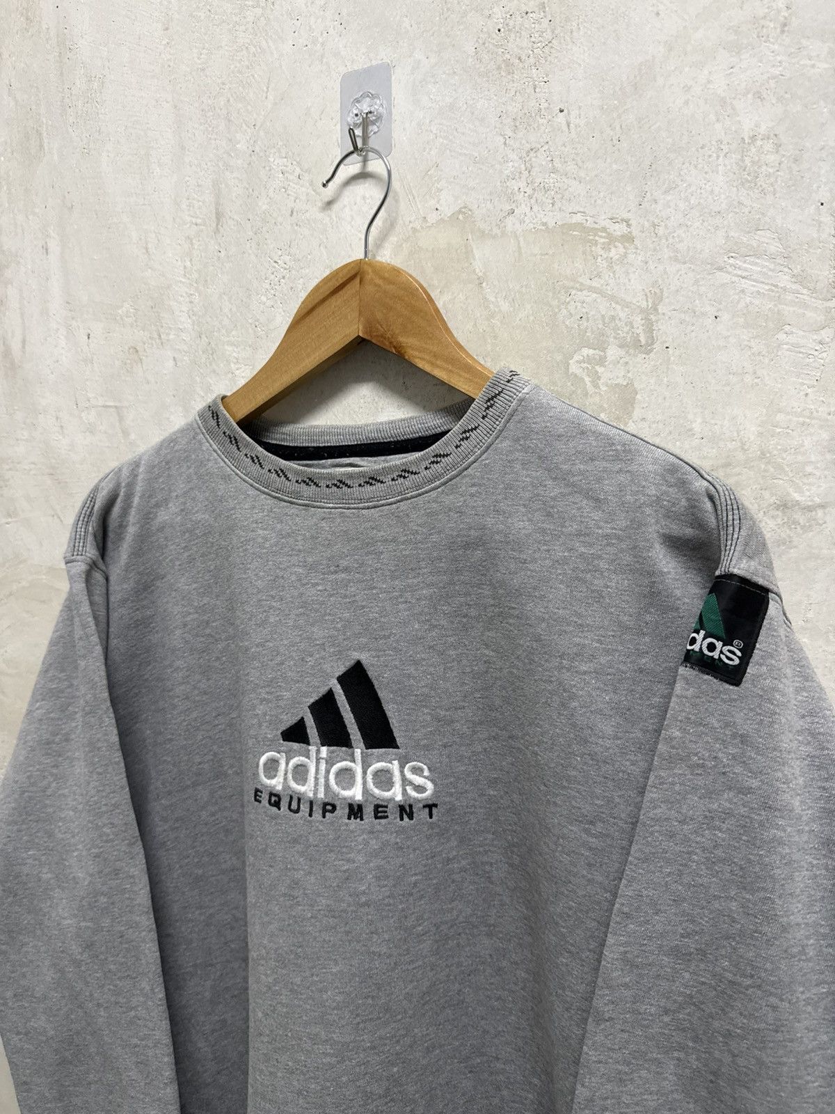 Adidas Vintage 90s Adidas Equipment EQT Boxy Sweatshirt Size US M / EU 48-50 / 2 - 3 Thumbnail