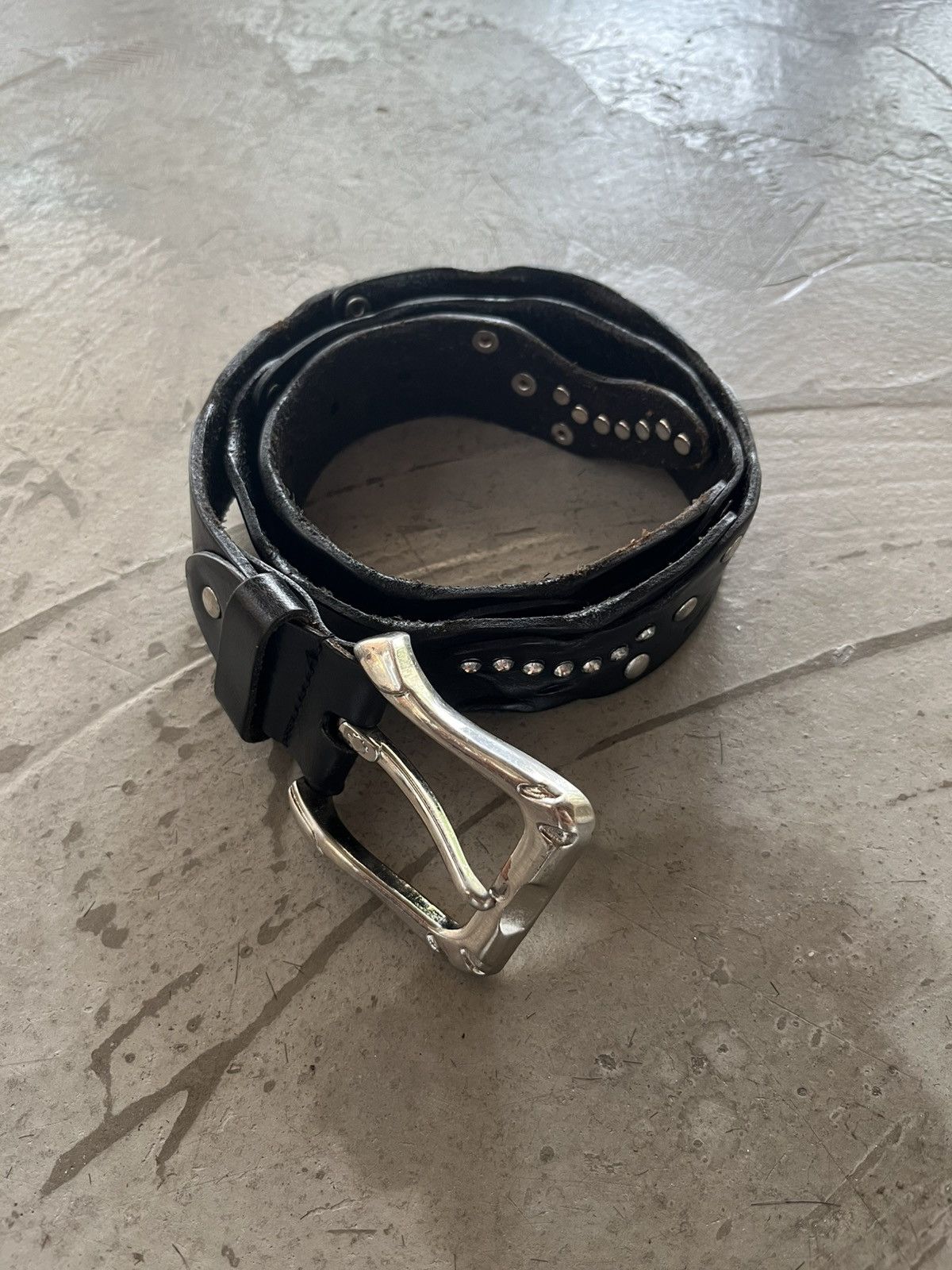 14th Addiction Y2K Studded leather belts Kmrii style Size ONE SIZE - 3 Thumbnail