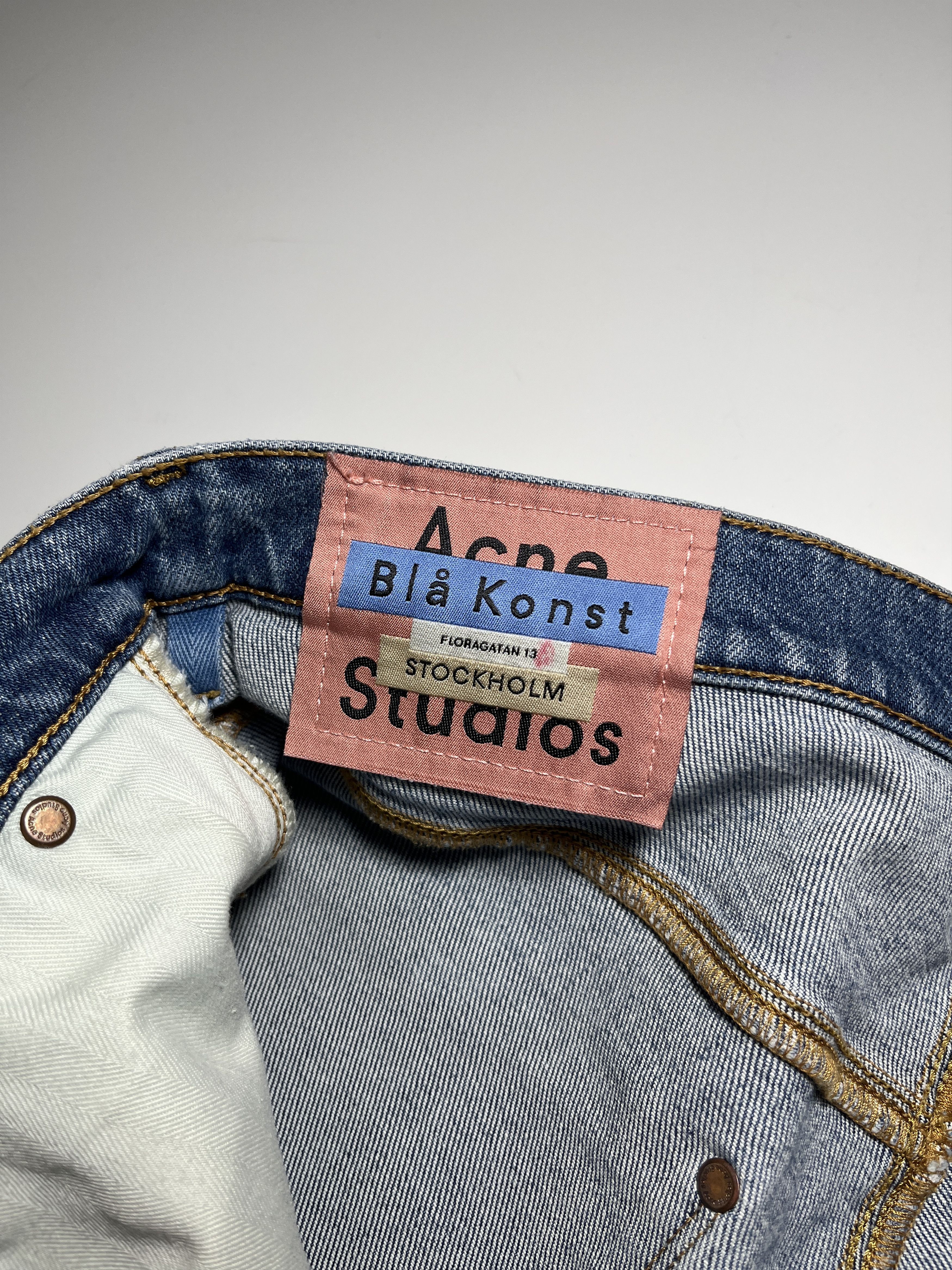 Acne Studios Acne Studios Bla Konst Slim Blue Jeans Pants Size 32 Size US 32 / EU 48 - 18 Thumbnail