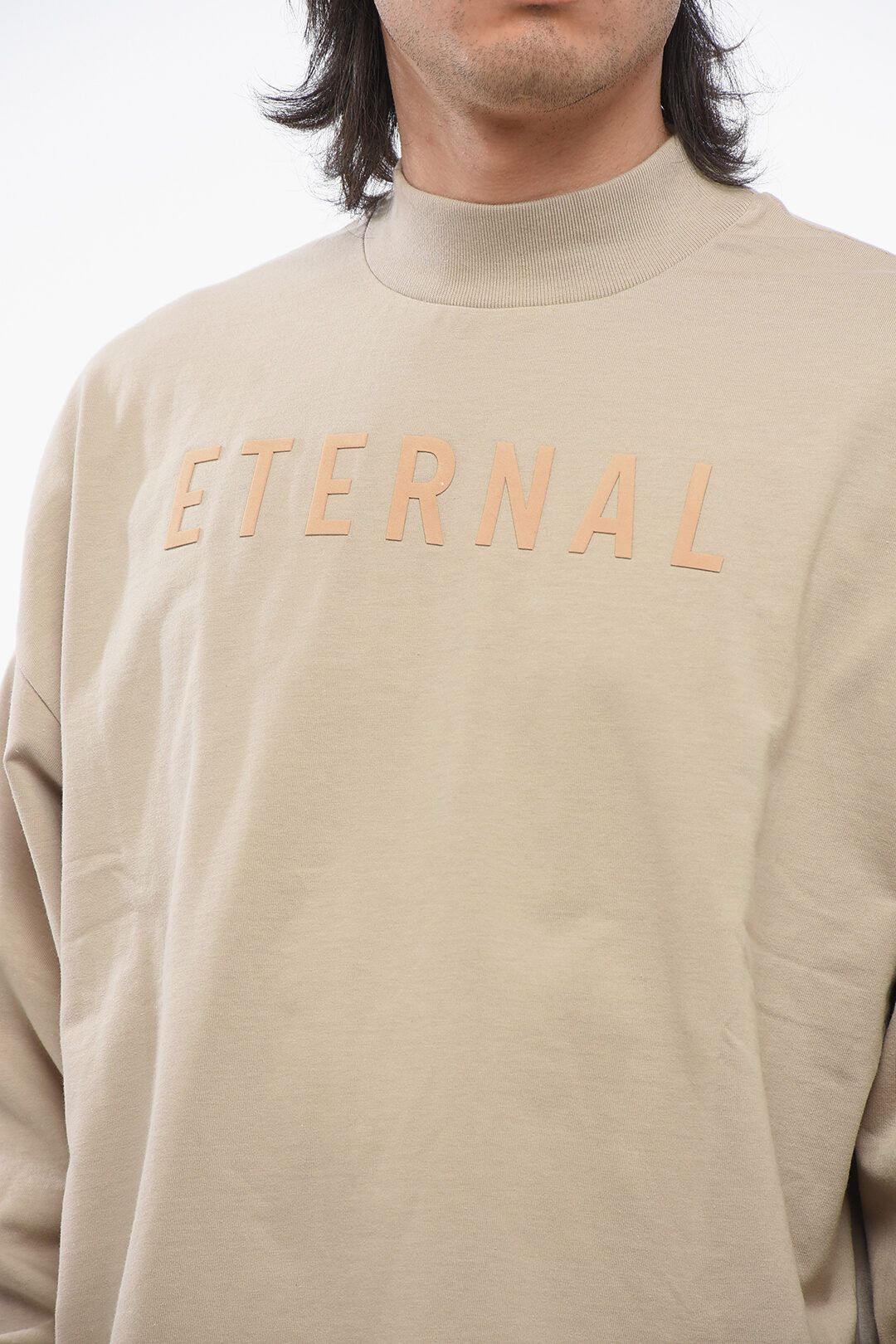 Fear of God og1mm0825 Crew Neck Eternal T-Shirt in Beige Size US L / EU 52-54 / 3 - 3 Thumbnail