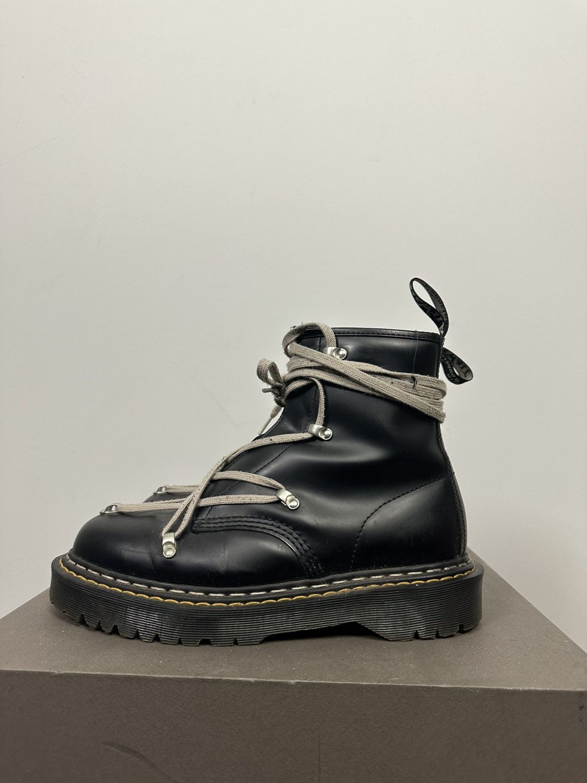 Dr. Martens × Rick Owens Pentalace 1460 Bex Boots Size US 10 / EU 43 - 2 Thumbnail